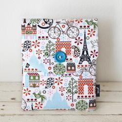 iPad Case - Paris Birds Bicycles Trees - Padded with Pocket